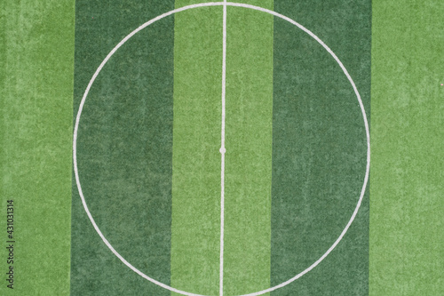 Aerial photography of an empty outdoor sports field photo