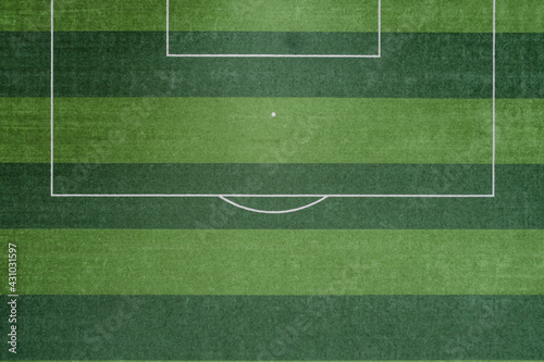 Aerial photography of an empty outdoor sports field