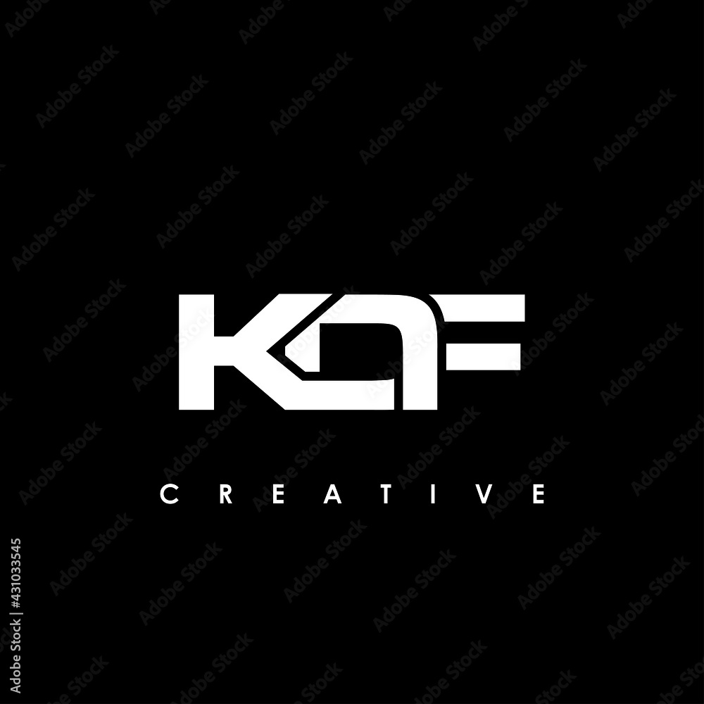 KDF Letter Initial Logo Design Template Vector Illustration KDF Letter Initial Logo Design Template Vector Illustration