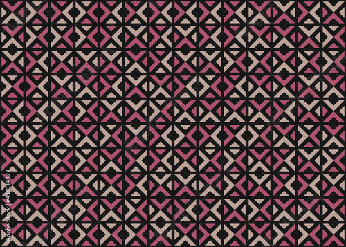 Abstract Geometric Pattern generative computational art illustration