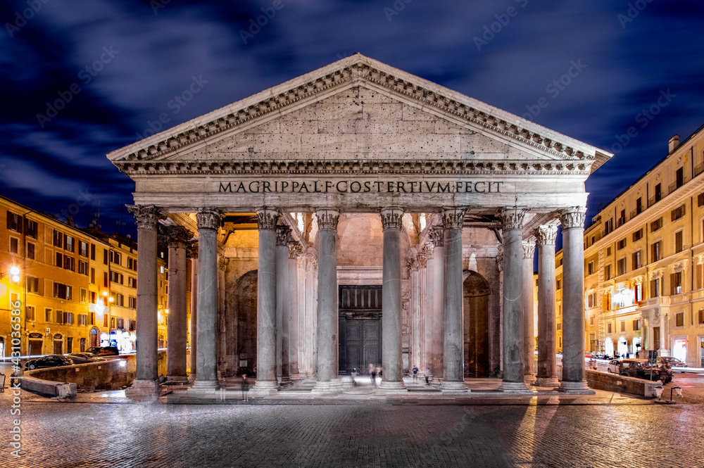 Pantheon at night. Rome. Italy