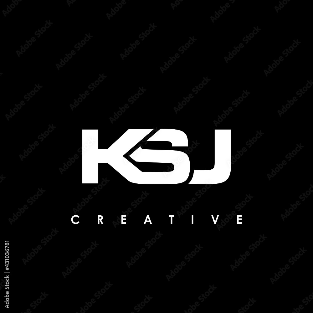 KSJ Letter Initial Logo Design Template Vector Illustration KSJ Letter Initial Logo Design Template Vector Illustration