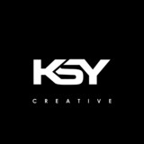 KSY Letter Initial Logo Design Template Vector Illustration