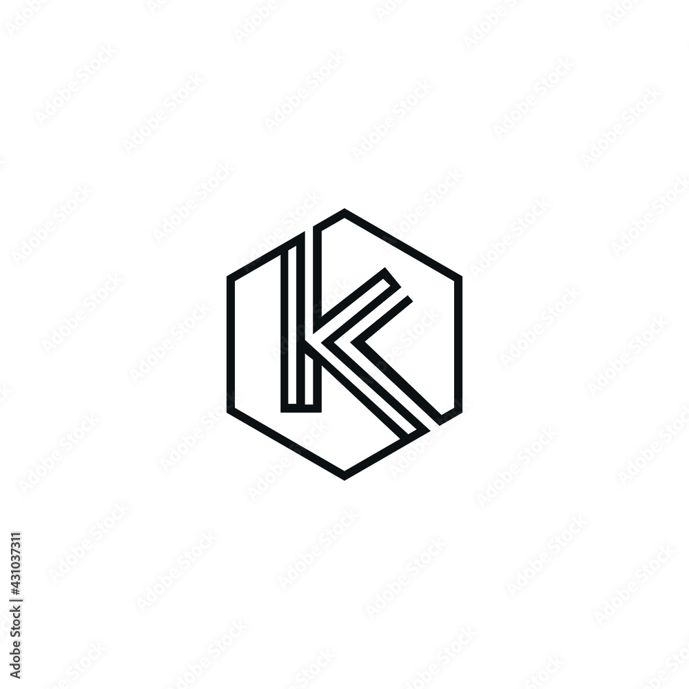 Initial K icon logo design vector modern style Initial K icon logo design vector modern style