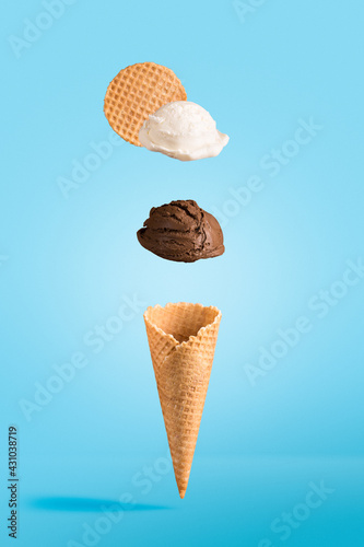 Gelato crema ciccolato- foto mockup