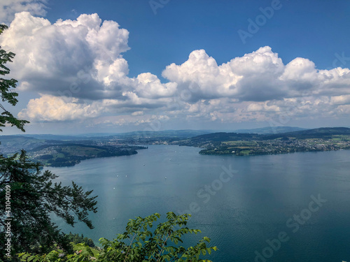 lake and clouds