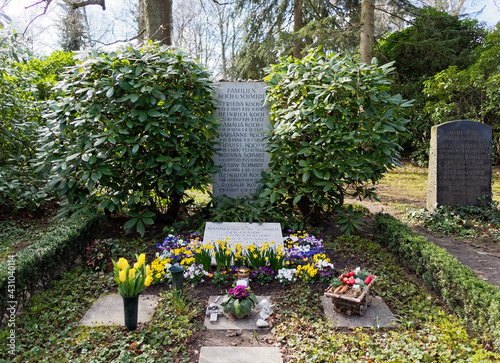 Helmut und Hannelore („Loki“) Schmidts Grab auf dem Ohlsdorfer Friedhof in Hamburg