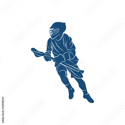 Sport Lacrosse design vector illustration, Creative Lacrosse logo design concept template, symbols icons