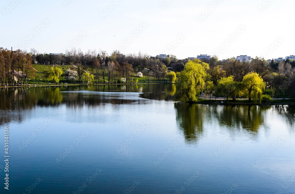 Tineretului park, springtime, Bucharest, Romania.