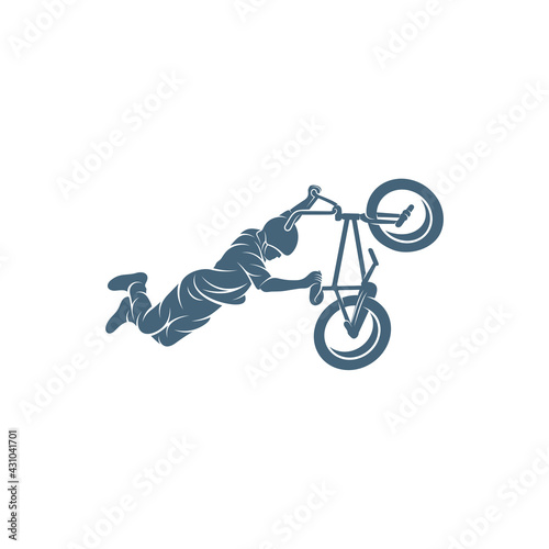BMX design vector illustration, Creative BMX logo design concept template, symbols icons