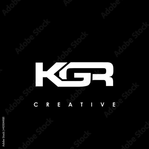 KGR Letter Initial Logo Design Template Vector Illustration