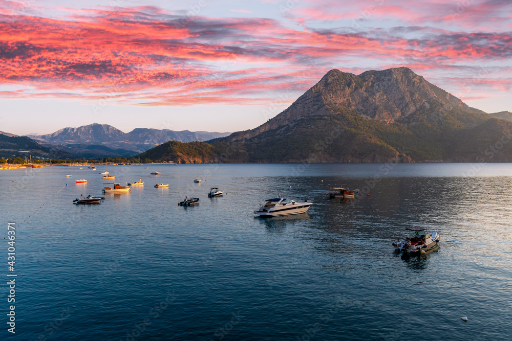 Obraz premium Adrasan coastal view in Antalya Province in Turkey