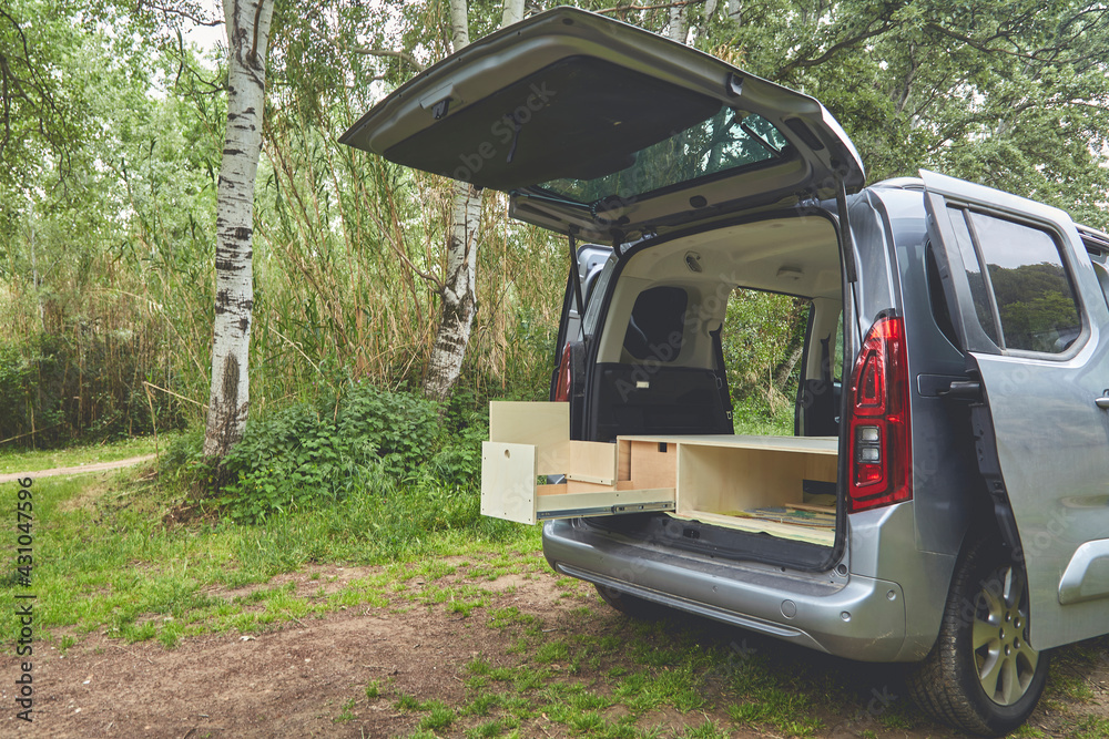 Van with camper furniture Van with camper furniture