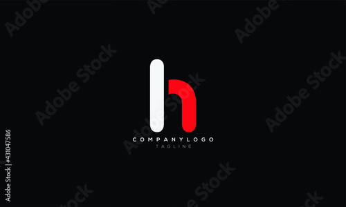 IH HI I AND H Abstract initial monogram letter alphabet logo design photo