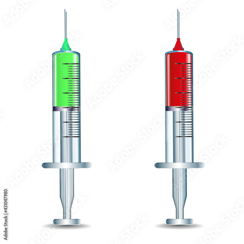 Syringe with a needle