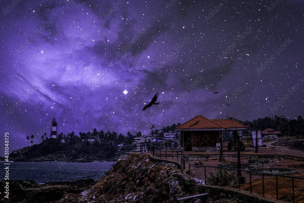 aurora over the city - Kerala aurora over the city - Kerala