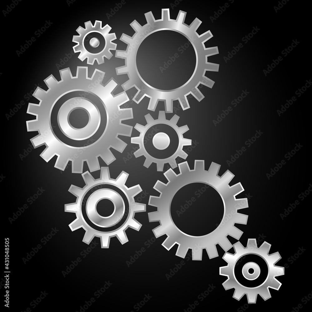 Vector illustration of gears 