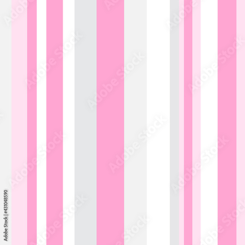 Striped pattern with stylish colors. Pink and grey stripes. Background for design in a vertical strip