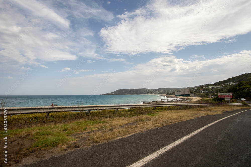 Meer, Straße, Great Ocean Road, Australien