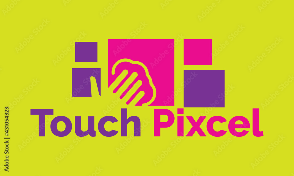 Obraz premium Corporate Pixel logo design