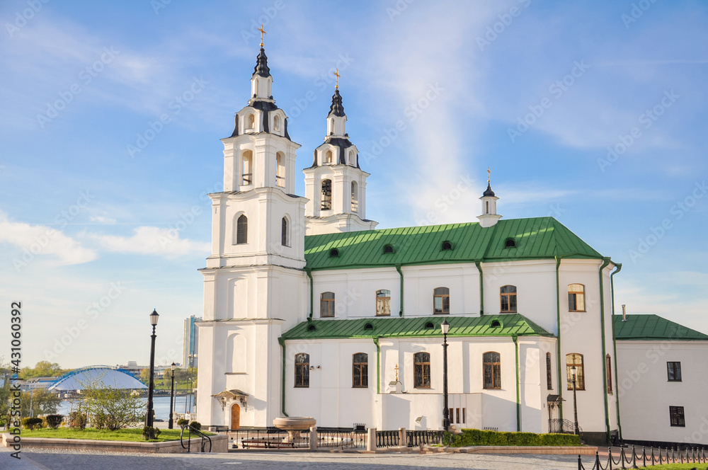 Cathedral of Holy Spirit in Minsk. Main Orthodox church of Belarus.
