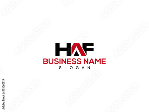 HAF Logo Letter Design For Business photo