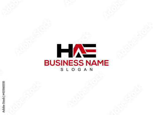 HAE Logo Letter Vector For Brand photo