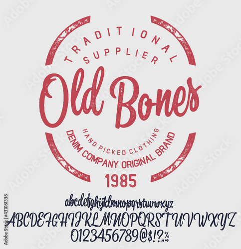 Hand drawn  calligraphy display typeface  for projects,logotypes and headlines.