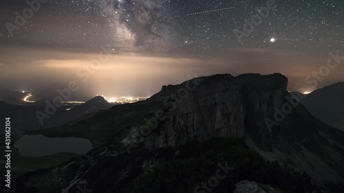 Austria Timelapse Nature Mountain Nightsky