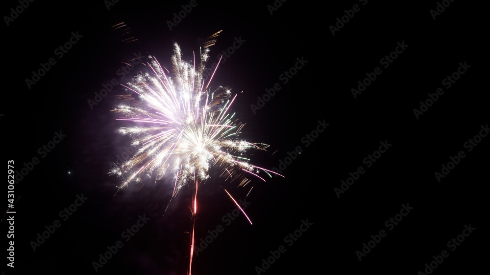 Feuerwerk zum neuen Jahr in Cottbus