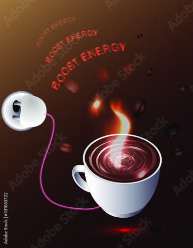Poster - metaphor Coffee energy