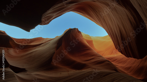 antelope canyon arizona - abstract background travel and art concept