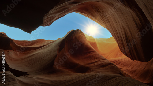 antelope canyon arizona, the USA - abstract background travel concept.