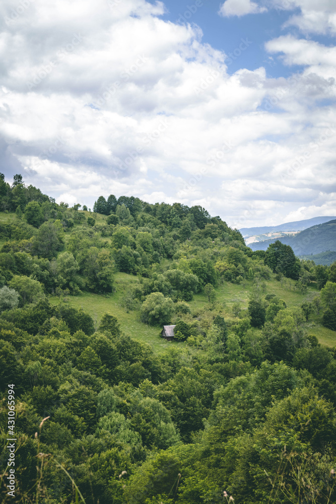 Fototapeta premium The sunken church in Geamana - Romania