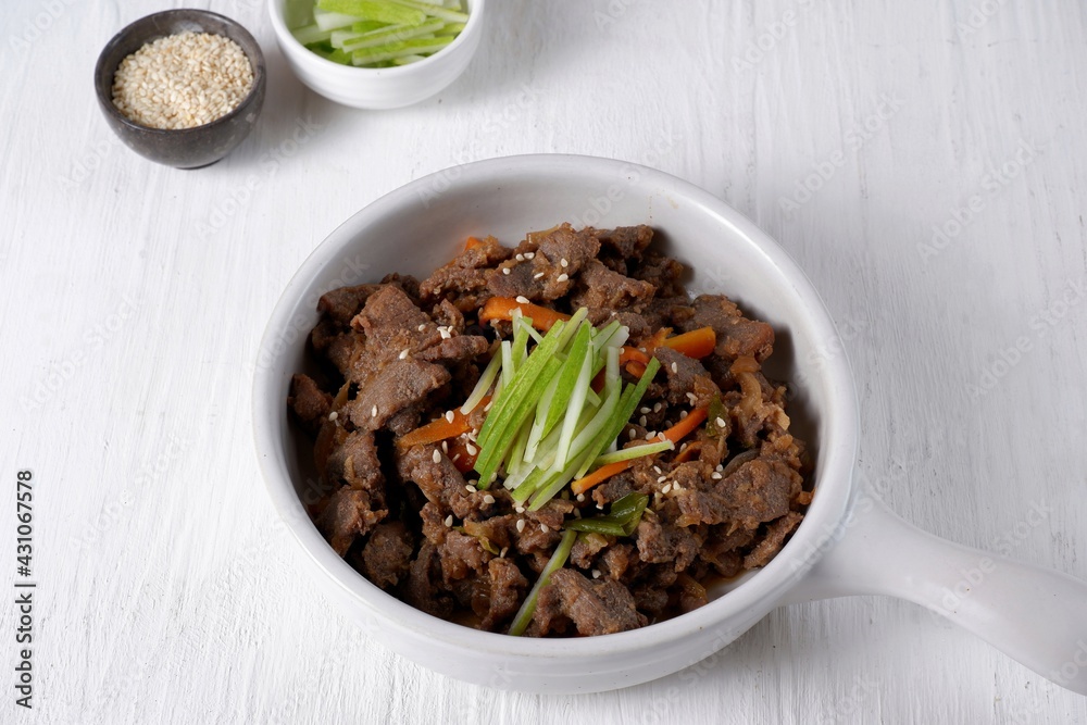 Bulgogi, Korean grilled marinated beef Bulgogi, Korean grilled marinated beef
