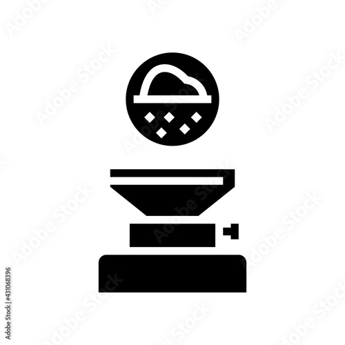 filtration pharmaceutical production glyph icon vector. filtration pharmaceutical production sign. isolated contour symbol black illustration