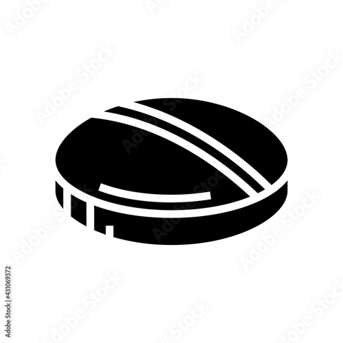 tablet drug pharmaceutical production glyph icon vector. tablet drug pharmaceutical production sign. isolated contour symbol black illustration