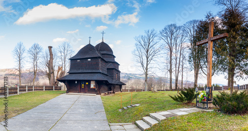 Cerkiew Opieki Matki Bożej w Równi, Bieszczady, Polska / Orthodox church of the Protection of the Mother of God in Równia, Bieszczady, Poland photo