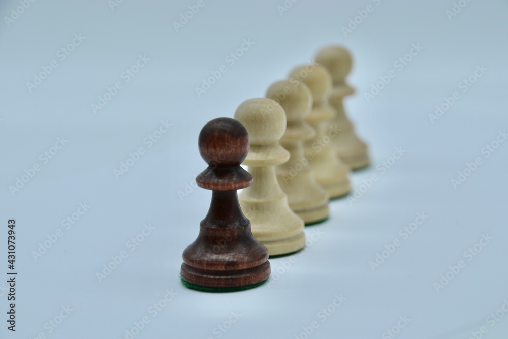 Chess pieces demonstrate leadership Chess pieces demonstrate leadership