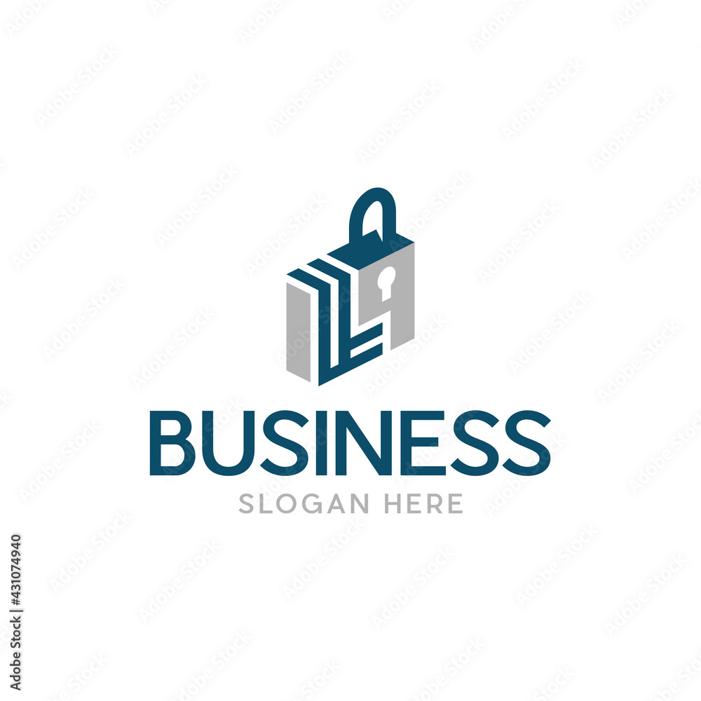 Padlock Security Access Vector Logo Design Padlock Security Access Vector Logo Design
