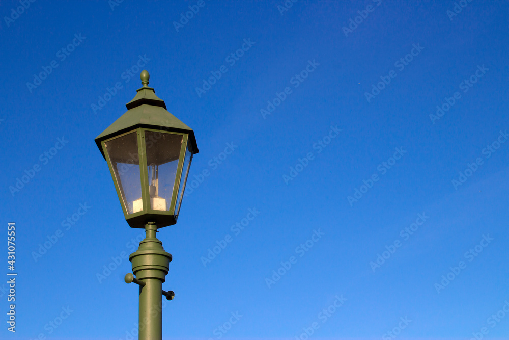street lamp lantern on sky background