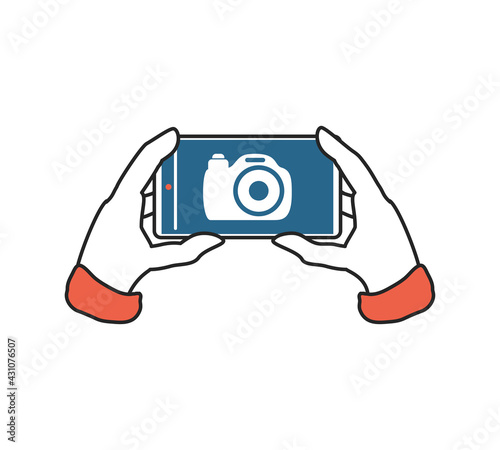 taking photo smartphone