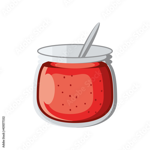 jam with spoon
