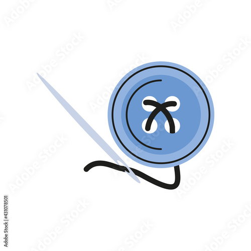 button and needle
