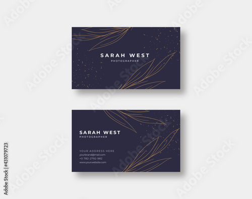 Elegant and luxury business card template