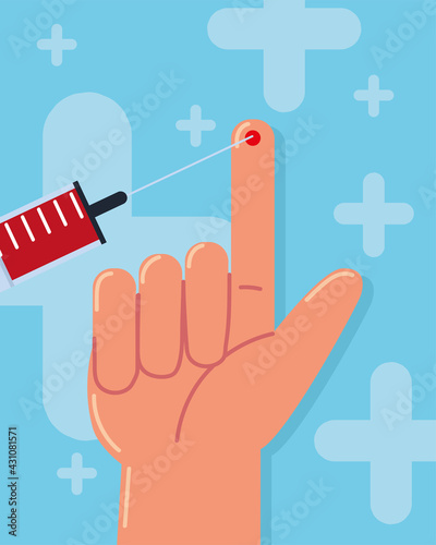 hand diabetes test