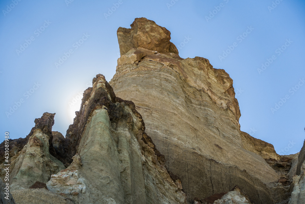 A hill or a rock formation known as Cerro Alcázar. It's name comes from the arabic language and it means castle or fortress. Located over the Ruta Provincial 412 in Calingasta, San Juan, Argentina.