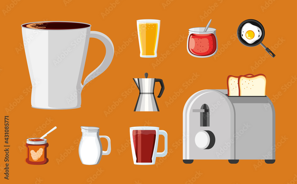 breakfast icon collection breakfast icon collection