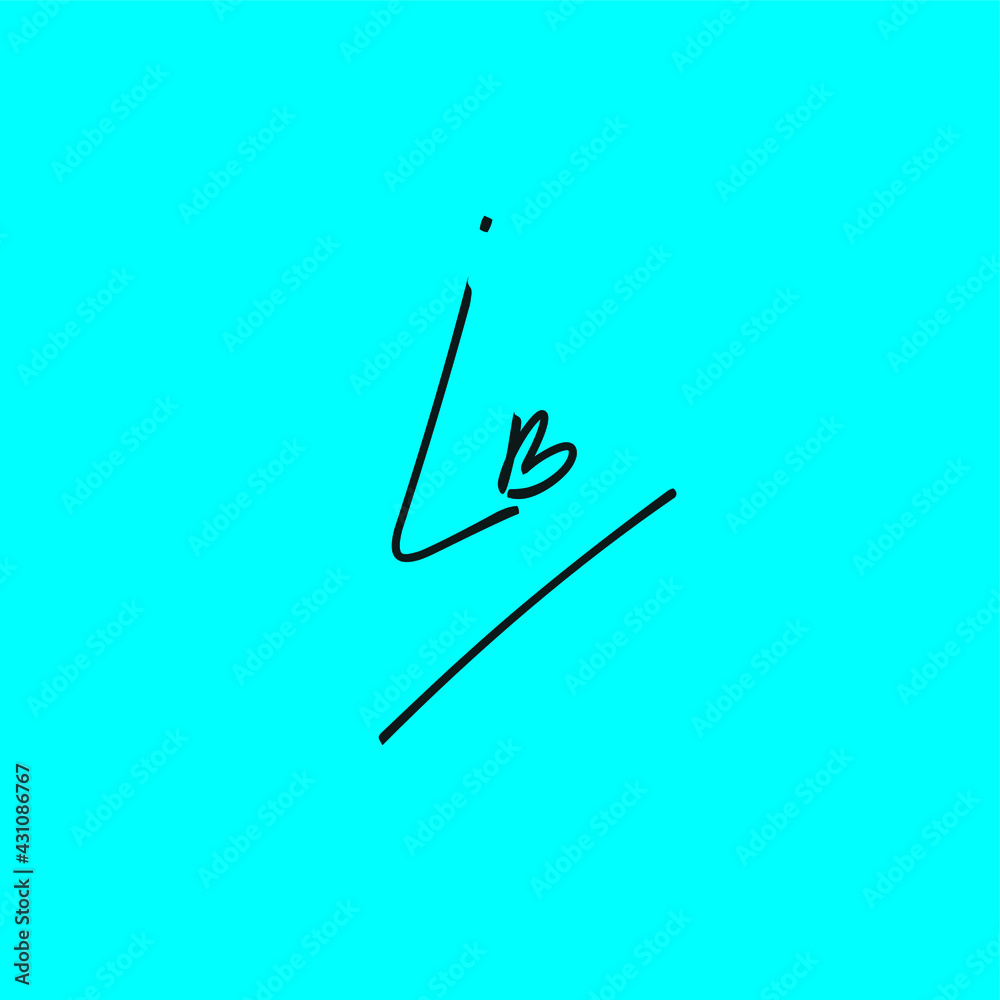 LB l b Initial handwriting creative fashion elegant design logo Sign Symbol template vector icon LB l b Initial handwriting creative fashion elegant design logo Sign Symbol template vector icon