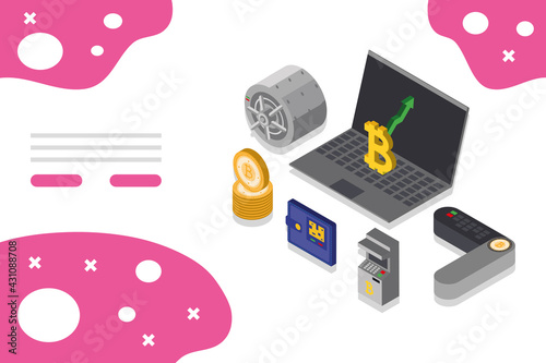 bitcoin money isometric